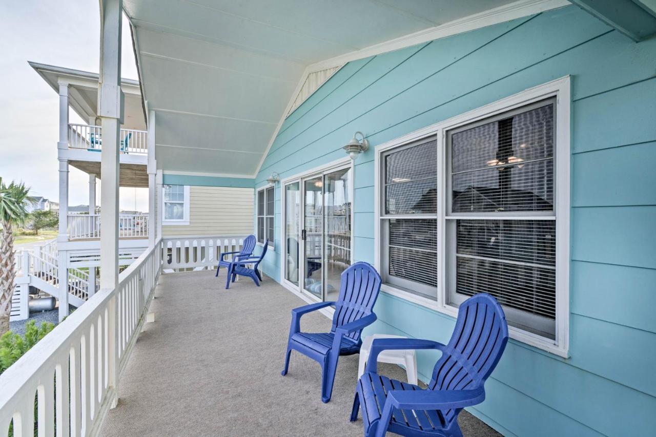 Pet-Friendly Second Row House Steps To Beach! Holden Beach Exterior photo