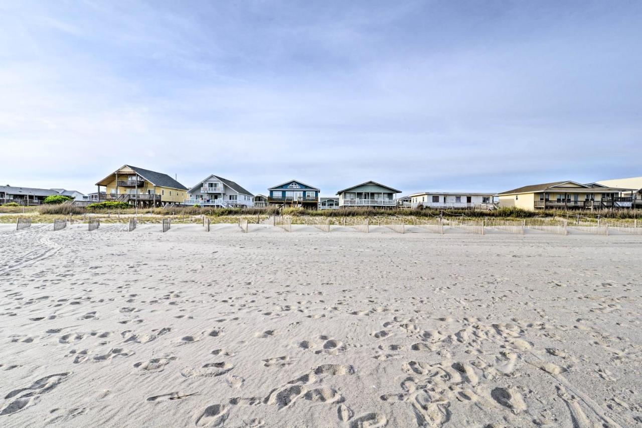 Pet-Friendly Second Row House Steps To Beach! Holden Beach Exterior photo